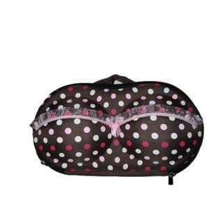 Polka Dot Travel Bra Organizer